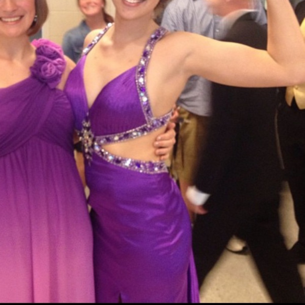 Purple prom dress